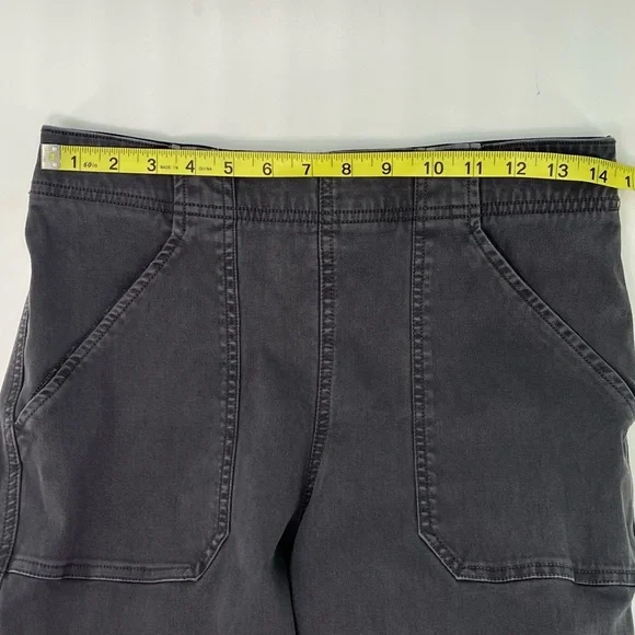 Spanx Gray Stretch Twill Cargo Jogger Ankle Pants #20319R Size L Large - Picture 10 of 11